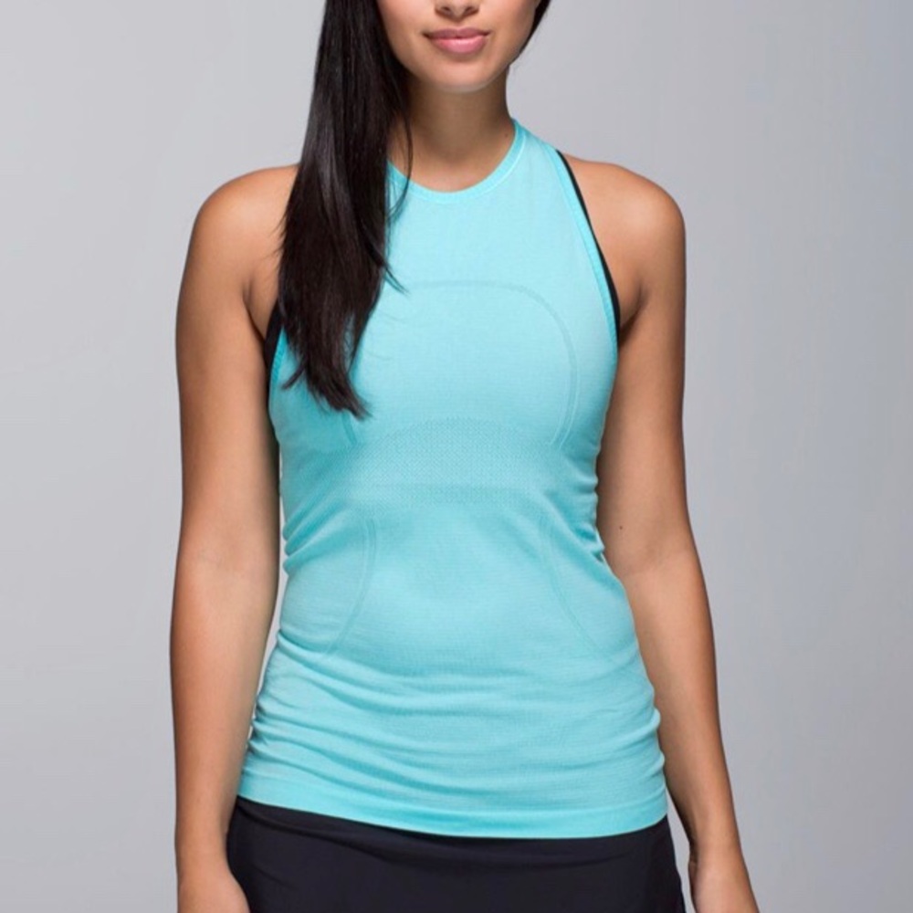 Lululemon Highneck Racerback Swiftly Tank Sz8